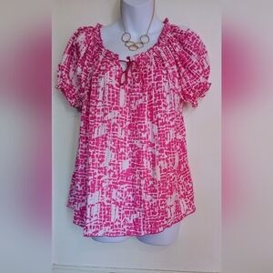 🛍️ BUNDLE ONLY 🛍️Pink Patterned Women's Top